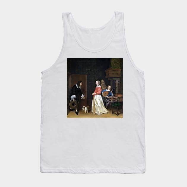 Gerard ter Borch the Younger The Suitor's Visit Tank Top by pdpress